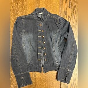 RW&CO. Dark Denim Jean Jacket with Brass Buttons